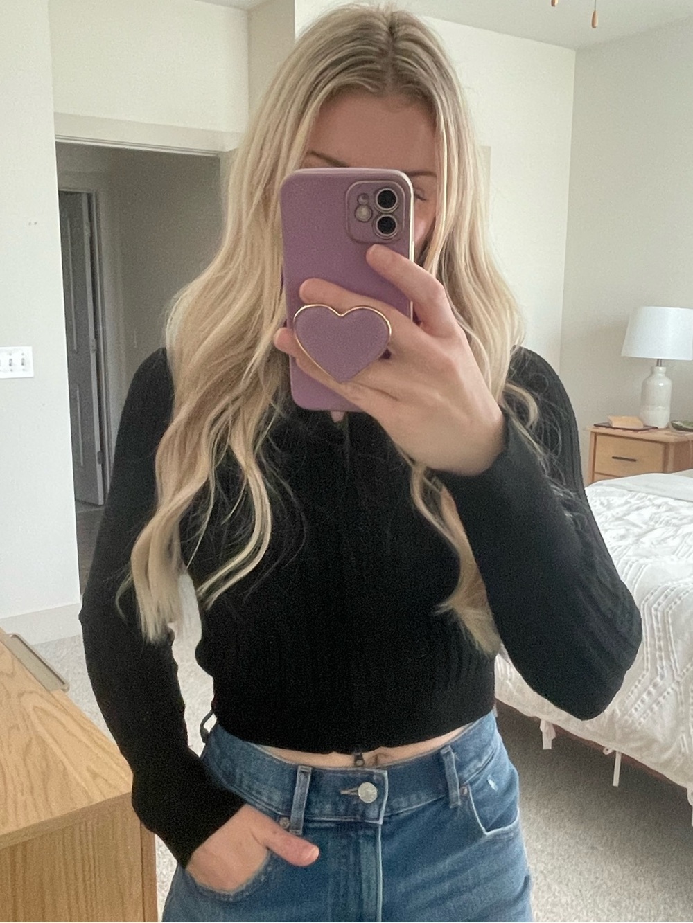 Wild Fable Black Ribbed Sweater